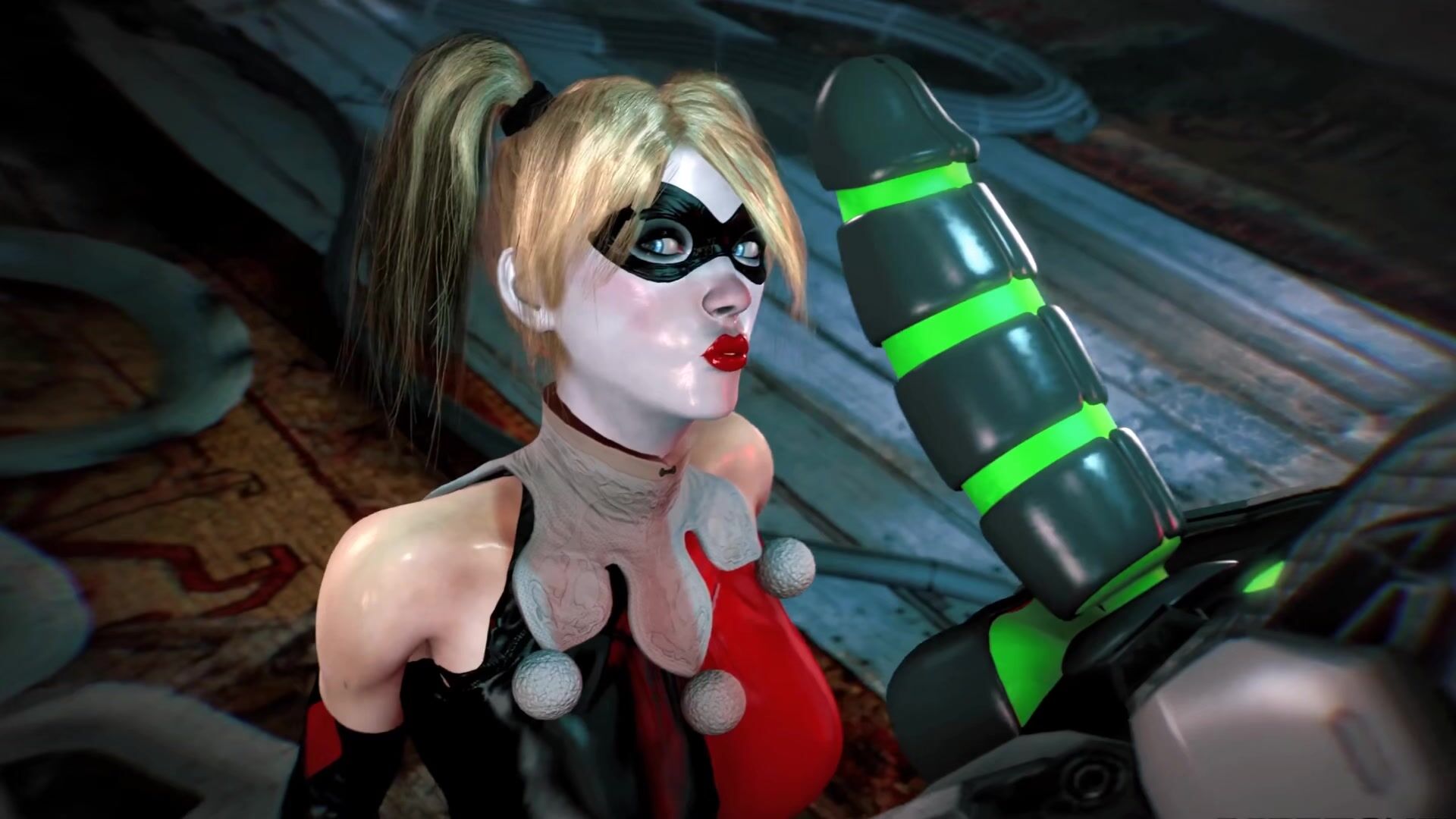 Harley Quinn X Cyber Grid: Doggy, Deepthroat, Riding (3D Gameplay) 60 Fps
