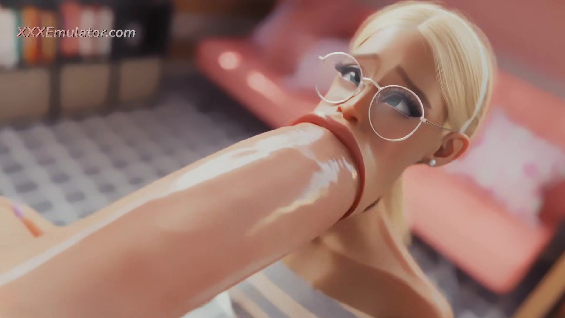 Massive Deepthroat for Petite Blonde Girlfriend (3D Gameplay) Futunari
