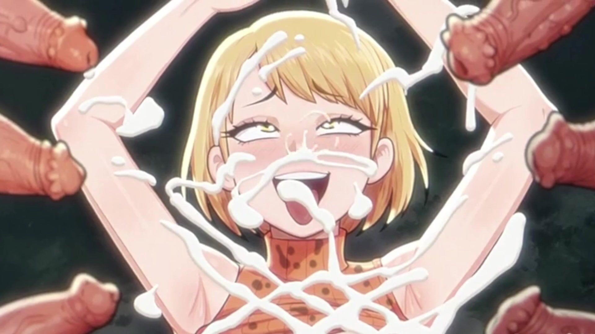 Pervy Blonde gets Full Dominated by Monstrous Tentacles (Hentai Anime)