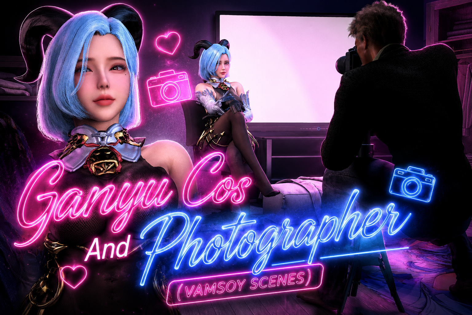 VAM POV - Ganyu Cos And Photographer (VAMSOY Scenes)