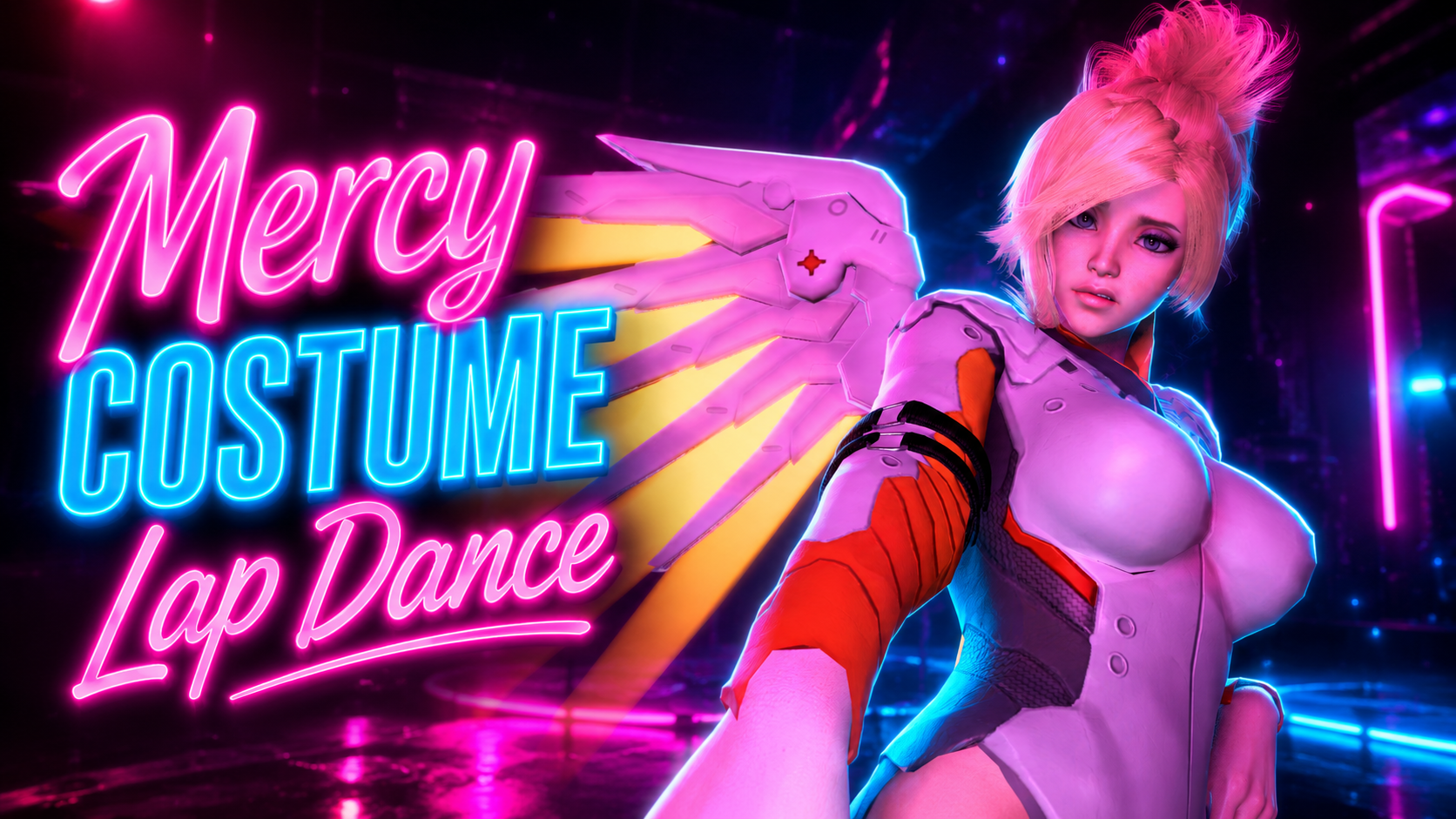 Overwatch Mercy Costume Lap Dance