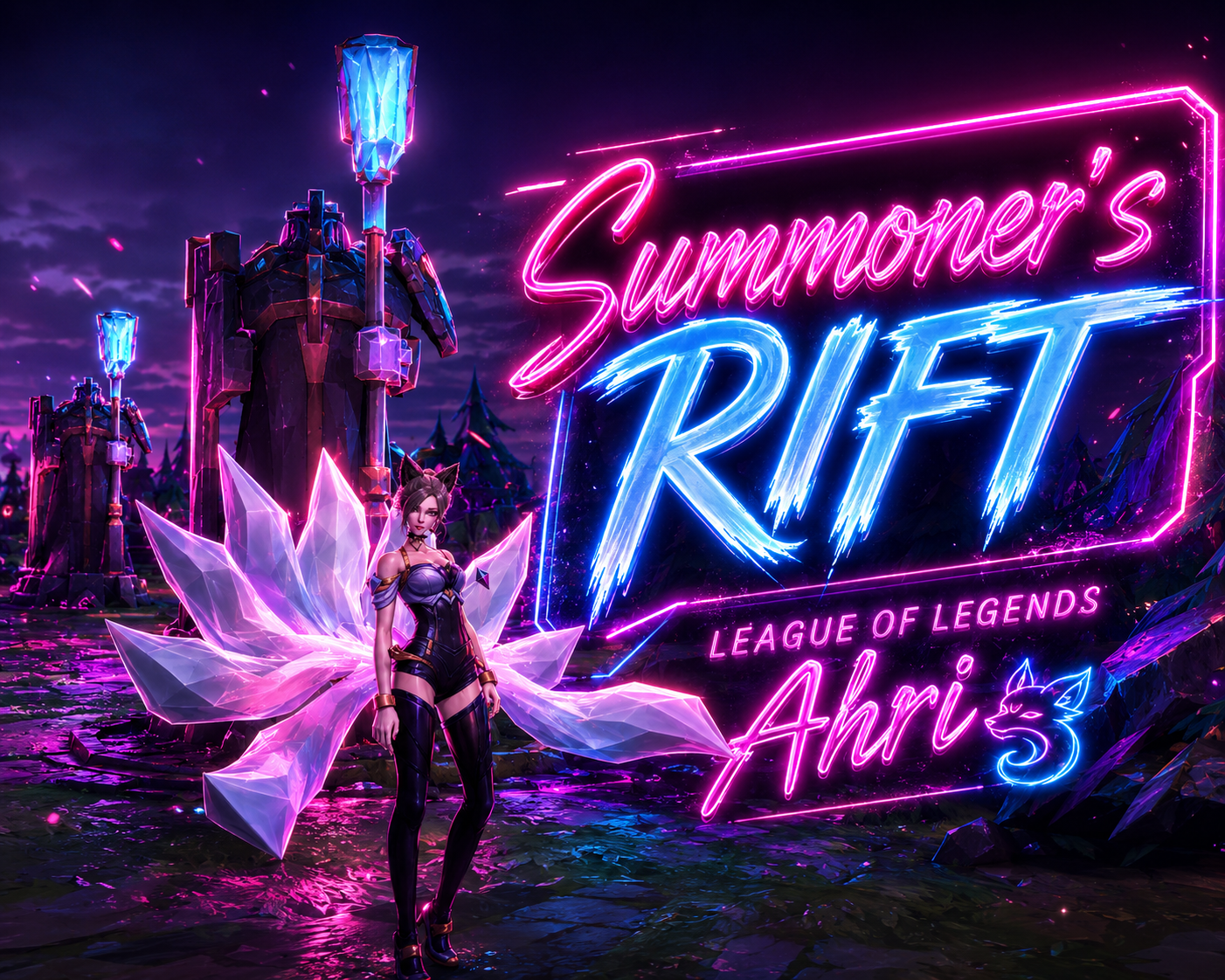 Ahri on Summoner's Rift (League of Legend)